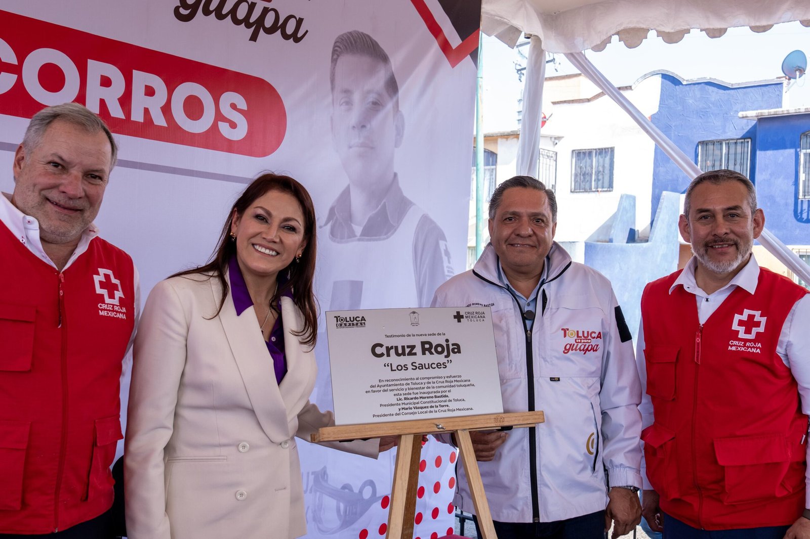 Inauguran Gobierno municipal y Cruz Roja Mexicana Delegación Toluca puesto de socorro en Los Sauces