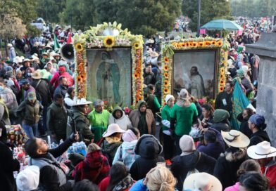 Toluca acompaña a miles de peregrinos en su trayecto hacia la Basílica de Guadalupe