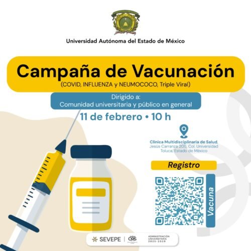 *UAEMéx realizará campaña de vacunación abierta al público en general*