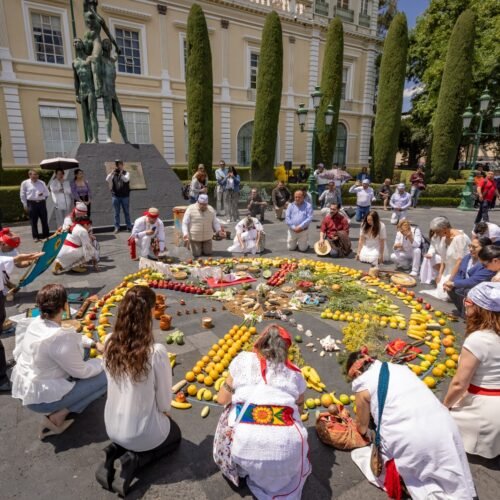La UAEMéx celebra la llegada de la primavera con ceremonia de tradición mexica