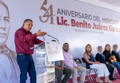 Conmemora Ricardo Moreno 54 aniversario del Mercado Licenciado Benito Juárez García
