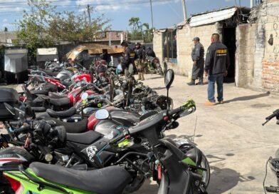 Golpe a robo de motos en Toluca, aseguran 32 unidades y desmantelan presunto taller para desarme