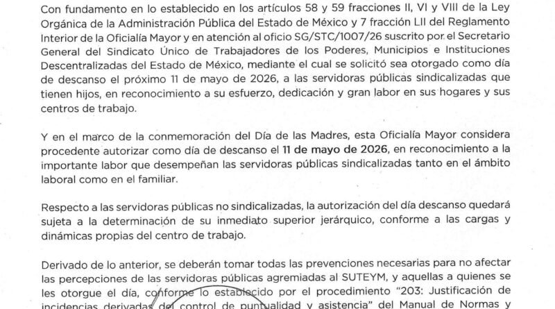 AVISO IMPORTANTE PARA LOS SUTEYMISTAS SECTOR CENTRAL