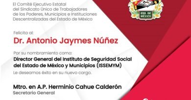 Éxito y compromiso, deseos para el nuevo Director General del ISSEMYM.