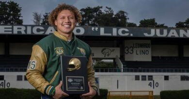 Reconocen a jugador de Potros Salvajes de la UAEMéx Diego Díaz Galindo, con el Casco de Oro 2025