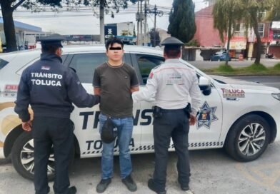 Detienen a presunto motoratón en Centro de Toluca