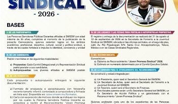 SMSEM abre convocatoria al reconocimiento “Joven Promesa Sindical” 2026